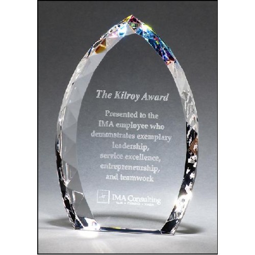 glass plaque award