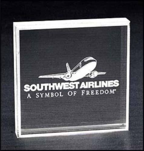 Custom Acrylic Award - Southwest Airlines