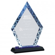 glass trophy award, custom glass trophy