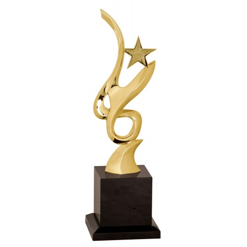 gold medal art crystal trophy