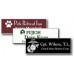 Plastic Name Tags 4 Sizes