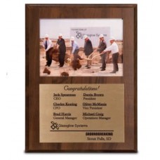 Cherry Finish Photo Plaque 