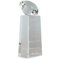 7 3/4 inch Crystal Diamond on a Crystal Pedestal 