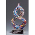 Helix-Shaped Art Glass Award