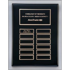   Black stained piano finish perpetual plaque