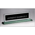 G2788  Glass name plate 