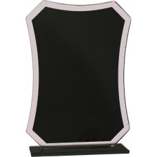 Black Rectangle Reflection Glass Award 