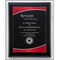 Acrylic plate / black piano-finish plaque