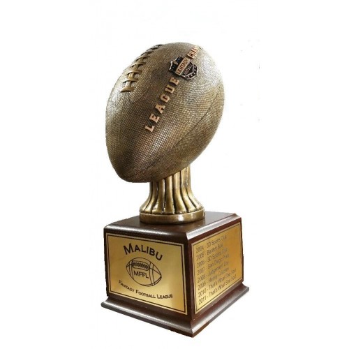 Gold Life-sized Fantasy Football Trophy Perpetual Free Engraving! 16 Years 