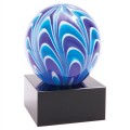 AGS55    5" Two-Tone Blue & White Sphere