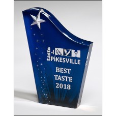   Blue Freestanding Acrylic Award