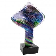  13" Diamond Twist Art Glass