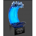AGS71   Blue Wave Art Glass