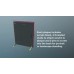 Black Piano Finish Floating GLASS Plaque