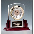 Clock with Rosewood Piano-Finish Base