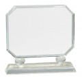 Rectangle Crystal on Clear Pedestal Base