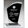   Black Sail-Shaped Glass Award