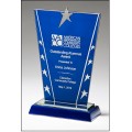 Constellation Series  Blue Glass Star Award