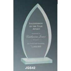 Oval Jade Glass Award