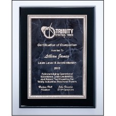 Black High Lustr plaque 