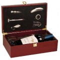 New  WBX61 Rosewood Finish Wine Box Set