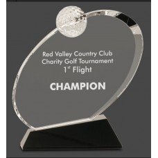 CRY013 Premier Oblong Golf Award