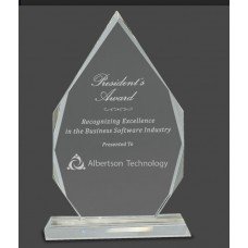  Diamond Crystal on Clear Pedestal Base 