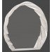6 inch Oval Crystal with Decorative Edge 