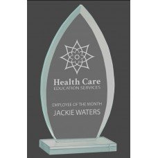 Oval Jade Glass Award