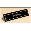 556 Black stained piano finish nameplate