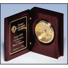 BC69 Mahogany Book Clock