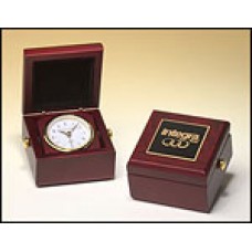 BC948 Mahogany Travel Clock