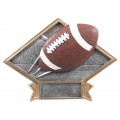 Large Diamond Football Resin Plate