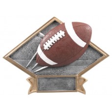 Large Diamond Football Resin Plate