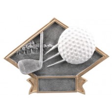 Large Diamond Golf Resin Plate