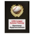 Baseball Sponsor Plaque 6 x 8