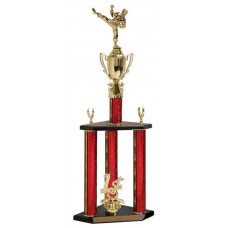 MA30 3 Post Martial Arts Trophy